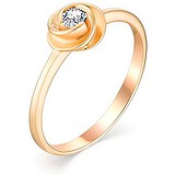 Золотое кольцо с бриллиантом, 1630713