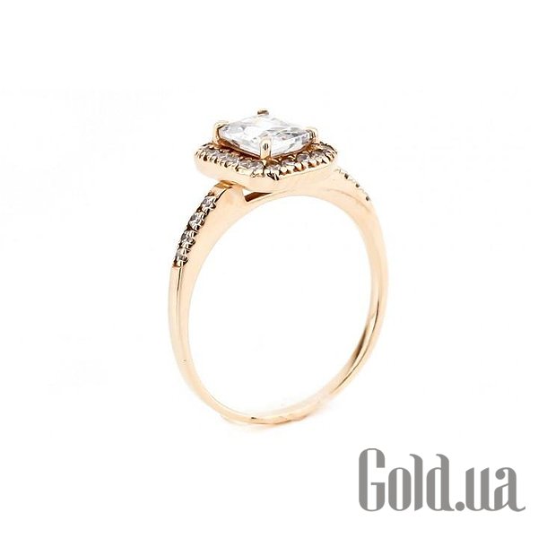 

Кольцо Украина, Золотое кольцо с куб. циркониями, 17.5