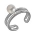 Женское серебряное кольцо с бусиной - фото 1
