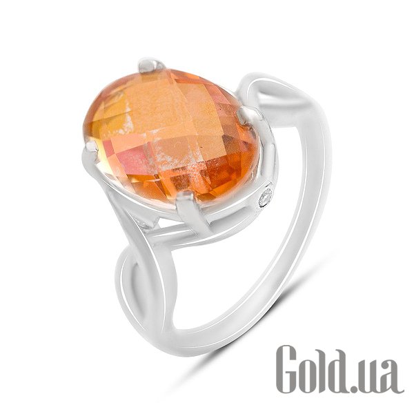

Женские кольца Fresh Jewelry, Женское серебряное кольцо с куб. циркониями и кварцем, 17.5