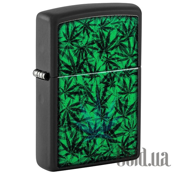 

Зажигалка Zippo, Зажигалка Cannabis Design Black Light 48736