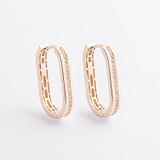 Золотые серьги с куб. циркониями, 1795321