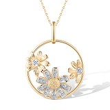 Золотой кулон с бриллиантами, 1796089