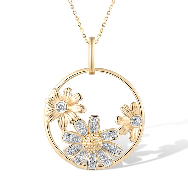 Золотой кулон с бриллиантами