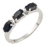 Женское серебряное кольцо с сапфирами, 1283834