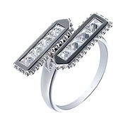 Женское серебряное кольцо с ювелирным стеклом, 1609722