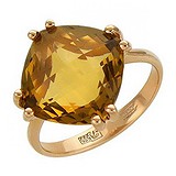 Женское золотое кольцо с кварцем, 1623802