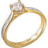 Золотое кольцо с бриллиантами, 1625338