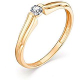 Золотое кольцо с бриллиантом, 1630714