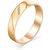 Золотое обручальное кольцо с бриллиантами, 1633530