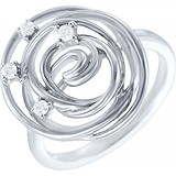 Женское золотое кольцо с бриллиантами, 1654010