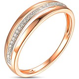 Золотое обручальное кольцо с бриллиантами, 1666042