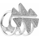 Женское серебряное кольцо с куб. циркониями, 1669882