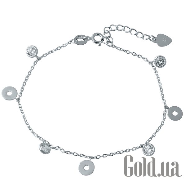 

Женские браслеты Fresh Jewelry, Женский серебряный браслет с куб. циркониями, 17