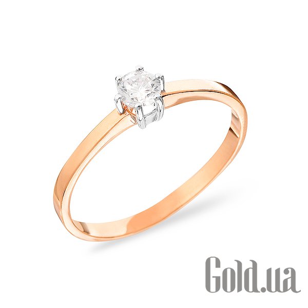 

Кольцо Украина, Золотое кольцо с куб. цирконием, 16