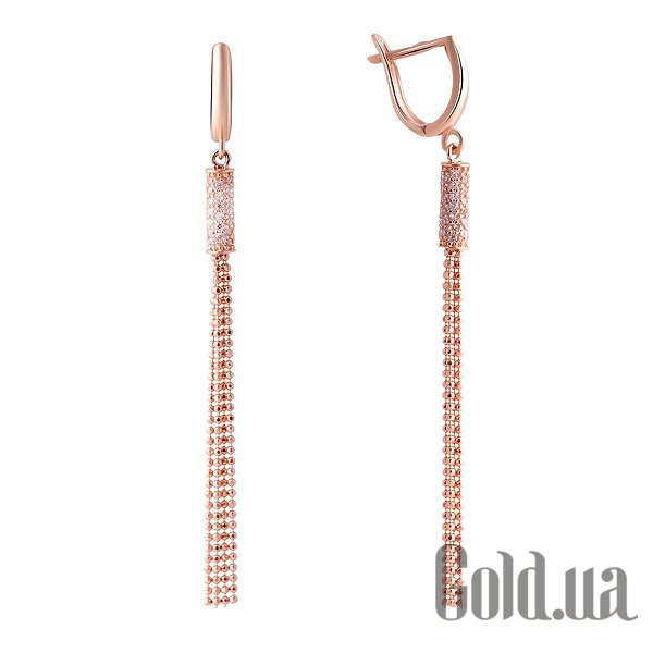 

Серьги с подвесками Fresh Jewelry, Золотые серьги с куб. циркониями