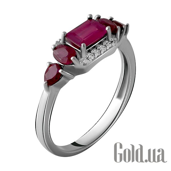 

Женские кольца Fresh Jewelry, Женское серебряное кольцо с куб. циркониями и рубинами, 17