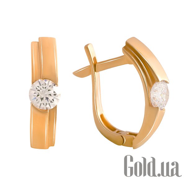 

Серьги Fresh Jewelry, Золотые серьги с куб. циркониями