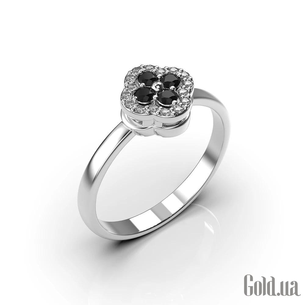 Жіноча золота каблучка з діамантами lun233801122b – зображення 4
