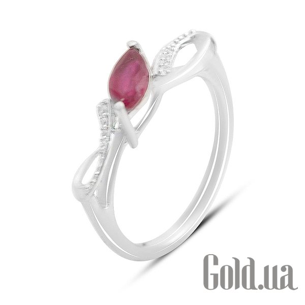 

Женские кольца Fresh Jewelry, Женское серебряное кольцо с куб. циркониями и рубином, 17.5