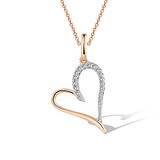 Золотий кулон з діамантами, 1796090