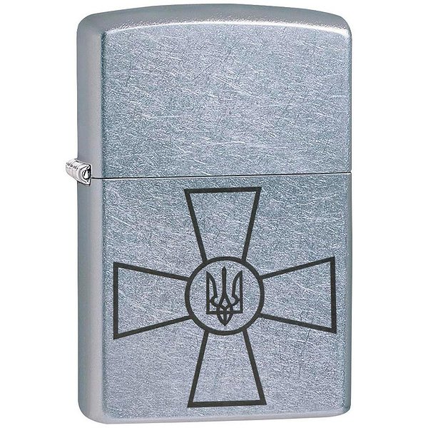 Zippo Зажигалка Ukraine Classic Street Chrome 207 ЗСУ 207 ЗСУ
