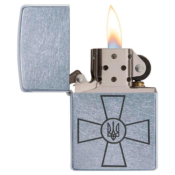 Zippo Зажигалка Ukraine Classic Street Chrome 207 ЗСУ 207 ЗСУ – изображение 2