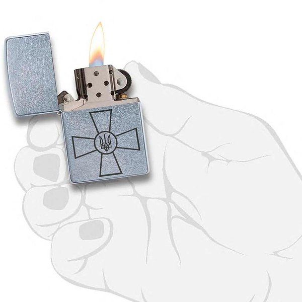 Zippo Зажигалка Ukraine Classic Street Chrome 207 ЗСУ 207 ЗСУ – изображение 3