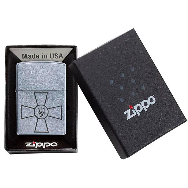 Zippo Зажигалка Ukraine Classic Street Chrome 207 ЗСУ 207 ЗСУ – изображение 4