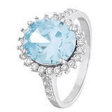 Женское серебряное кольцо с  куб. циркониями) ?>