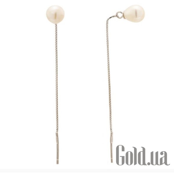 

Серьги с подвесками Silvex925, Серебряные серьги с жемчугом