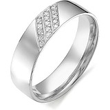 Золотое обручальное кольцо с бриллиантами, 1556219