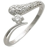 Женское золотое кольцо с бриллиантами, 1605115