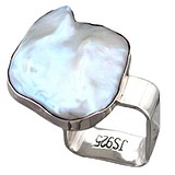 Женское серебряное кольцо с перламутром, 1612539