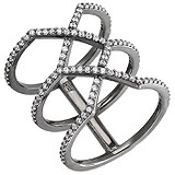 Женское серебряное кольцо с куб. циркониями, 1619451