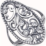 Женское серебряное кольцо с куб. циркониями, 1620987