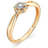 Золотое кольцо с бриллиантами, 1622779