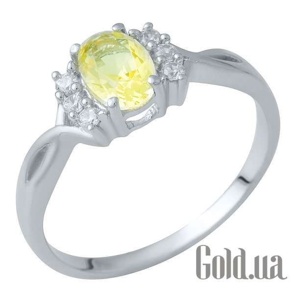 

Женские кольца Fresh Jewelry, Женское серебряное кольцо с синт. цитрином и куб. циркониями, 18.5