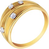 Женское золотое кольцо с бриллиантами, 1654011