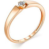 Золотое кольцо с бриллиантом, 1685243