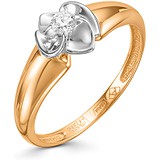 Женское золотое кольцо с бриллиантом, 1697019