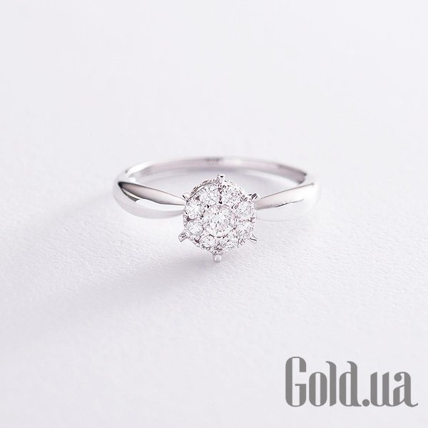 

Кольцо Украина, Золотое кольцо с бриллиантами, 17