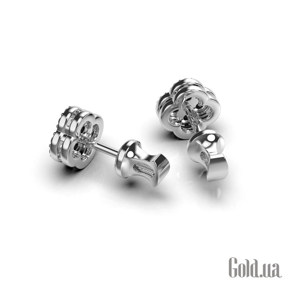 Золоті сережки з діамантами lun333821122b – зображення 3