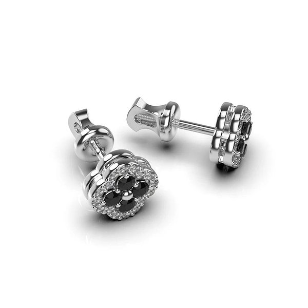 Золоті сережки з діамантами lun333821122b – зображення 6