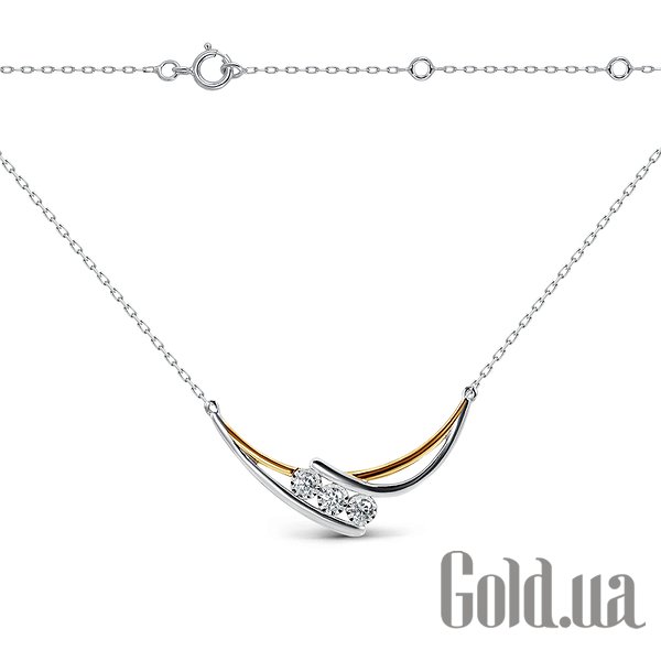 

Колье Lurie Jewelry, Золотое колье с куб. циркониями, 40