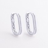 Золотые серьги с куб. циркониями, 1795323