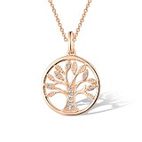 Золотий кулон з діамантами