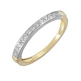 Золотое обручальное кольцо с бриллиантами, 228859