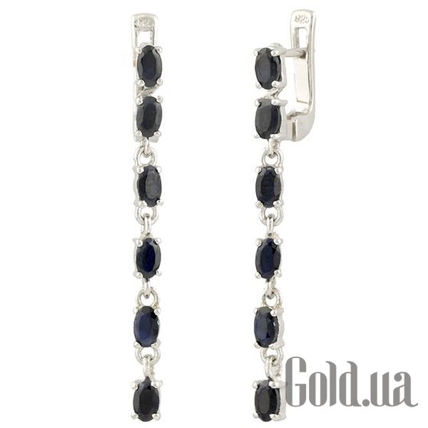 

Серьги с подвесками Fresh Jewelry, Серебряные серьги с сапфирами