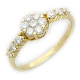Золотое кольцо с бриллиантами, 1625340
